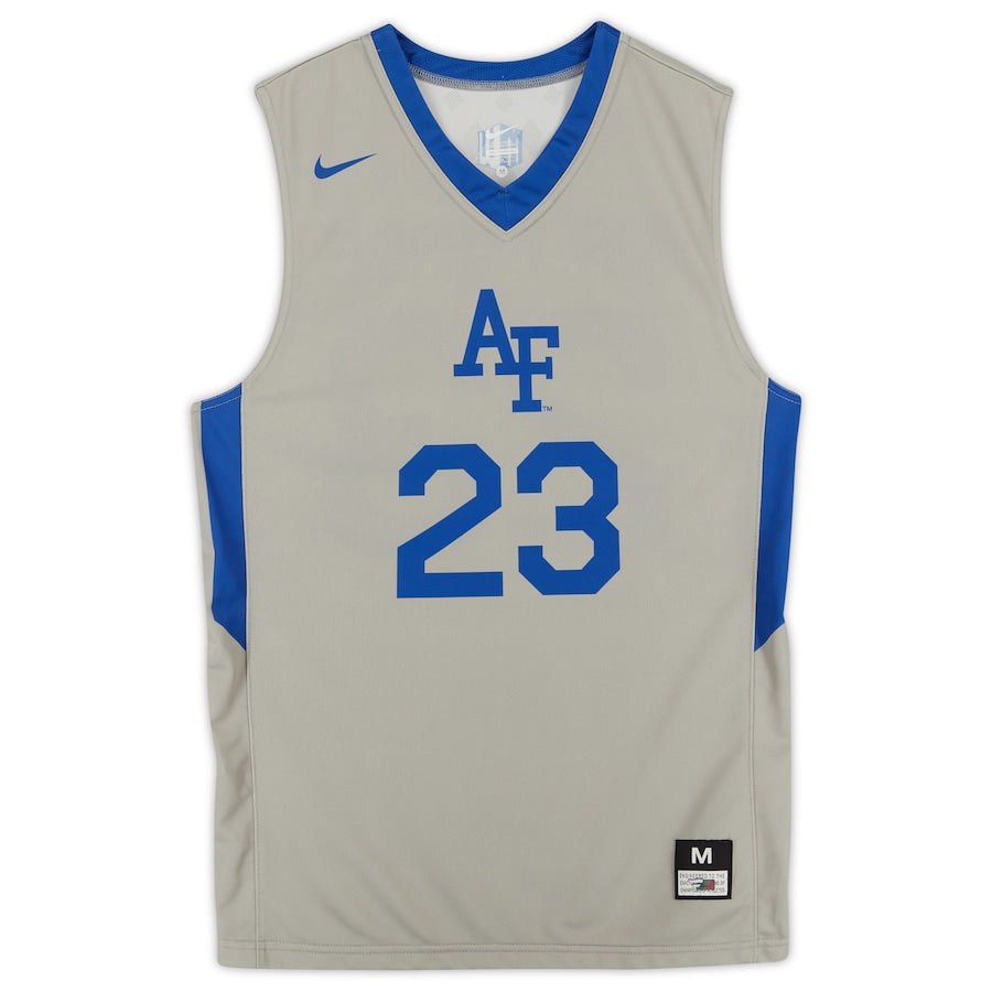 Air Force Falcons Nike Team-Issued #23 Gray Alternate Team Jersey from the Basketball Program - Size M