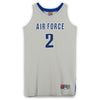 Air Force Falcons Nike Team-Issued #2 Gray Alternate Jersey from the Basketball Program - Size L