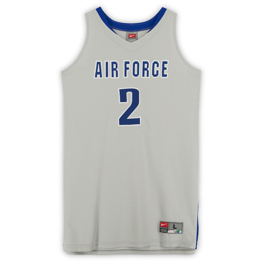 Air Force Falcons Nike Team-Issued #2 Gray Alternate Jersey from the Basketball Program - Size L