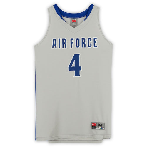 Air Force Falcons Nike Team-Issued #4 Gray Alternate Jersey from the Basketball Program - Size M