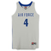 Air Force Falcons Nike Team-Issued #4 Gray Alternate Jersey from the Basketball Program - Size M