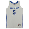 Air Force Falcons Nike Team-Issued #5 Gray Alternate Jersey from the Basketball Program - Size L