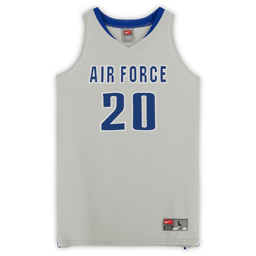 Air Force Falcons Nike Team-Issued #20 Gray Alternate Jersey from the Basketball Program - Size L