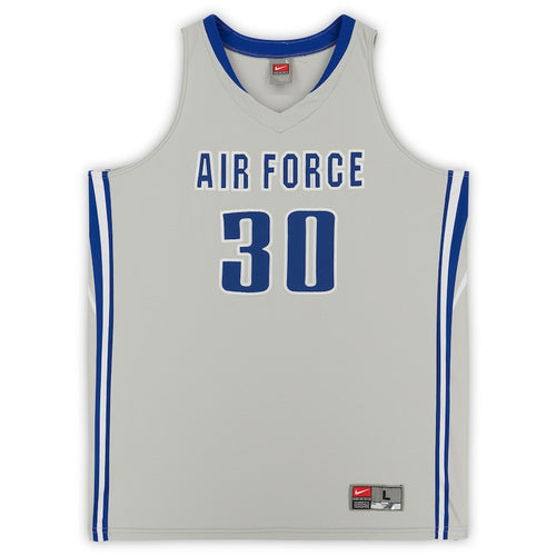 Air Force Falcons Nike Team-Issued #30 Gray Alternate Team Jersey from the Basketball Program - Size L