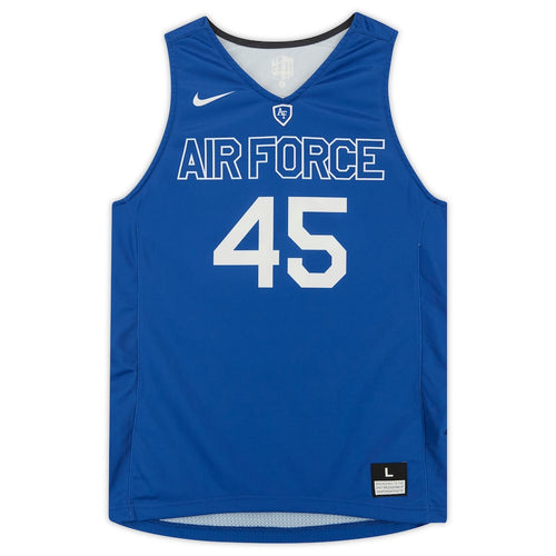 Air Force Falcons Team-Issued #45 Blue Jersey from the Basketball Program - Size L