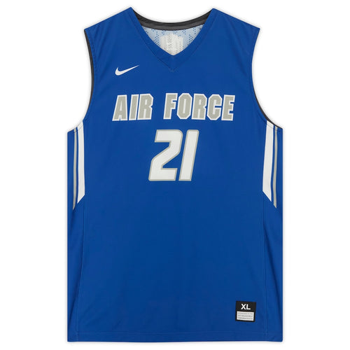 Air Force Falcons Team-Issued #21 Blue/Gray Jersey from the Basketball Program - Size XL
