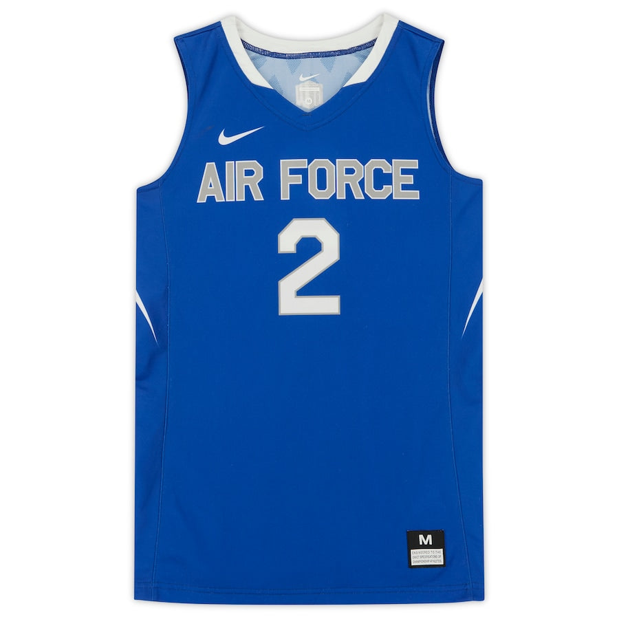 Air Force Falcons Team-Issued #2 Blue/White Jersey from the Basketball Program - Size M
