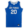 Air Force Falcons Nike Team-Issued #20 Royal White & Gray Jersey from the Basketball Program - Size L