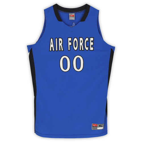 Air Force Falcons Nike Team-Issued #00 Royal & Black Jersey from the Basketball Program - Size XL
