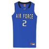 Air Force Falcons Nike Team-Issued #2 Royal & Black Jersey from the Basketball Program - Size L