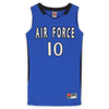 Air Force Falcons Nike Team-Issued #10 Royal & Black Jersey from the Basketball Program - Size M