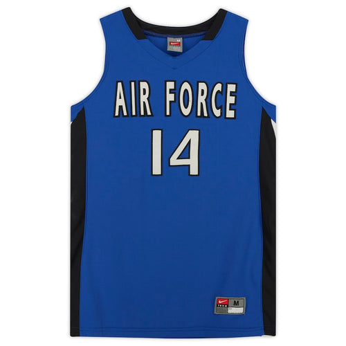 Air Force Falcons Nike Team-Issued #14 Royal & Black Jersey from the Basketball Program - Size M