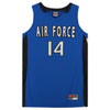 Air Force Falcons Nike Team-Issued #14 Royal & Black Jersey from the Basketball Program - Size M