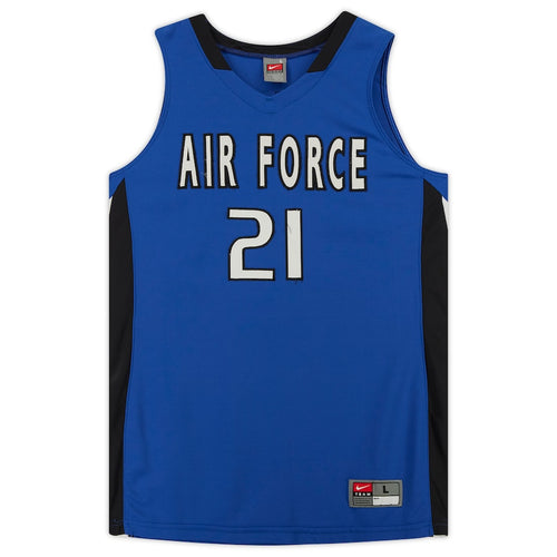 Air Force Falcons Nike Team-Issued #21 Royal & Black Jersey from the Basketball Program - Size L