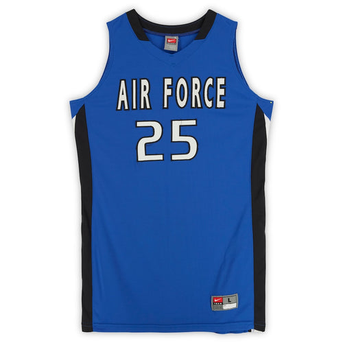 Air Force Falcons Nike Team-Issued #25 Royal & Black Jersey from the Basketball Program - Size L