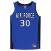 Air Force Falcons Nike Team-Issued #30 Royal & Black Jersey from the Basketball Program - Size L