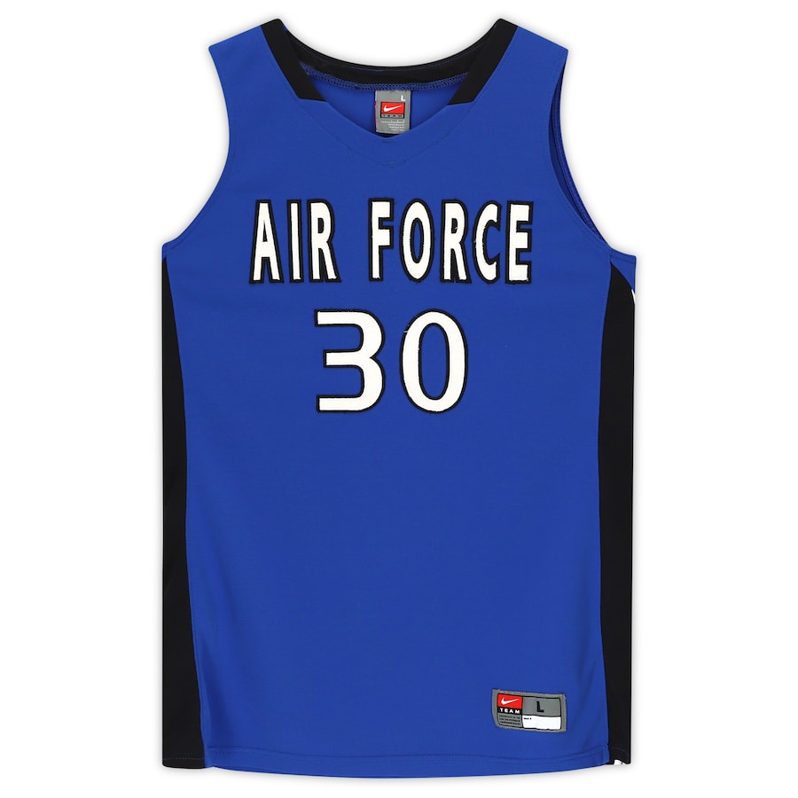 Air Force Falcons Nike Team-Issued #30 Royal & Black Jersey from the Basketball Program - Size L