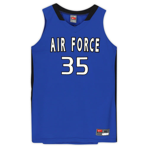 Air Force Falcons Nike Team-Issued #35 Royal & Black Jersey from the Basketball Program - Size XL
