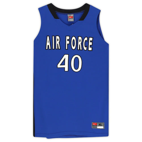 Air Force Falcons Nike Team-Issued #40 Royal & Black Jersey from the Basketball Program - Size XL