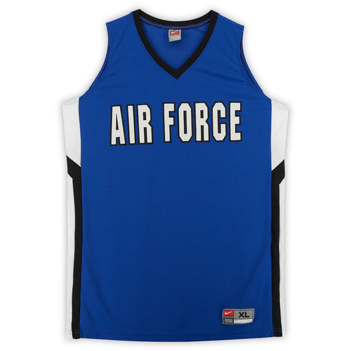 Air Force Falcons Nike Team-Issued Royal White & Black Jersey from the Basketball Program - Size XL