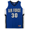 Air Force Falcons Nike Team-Issued #30 Royal White & Black Jersey from the Basketball Program - Size L