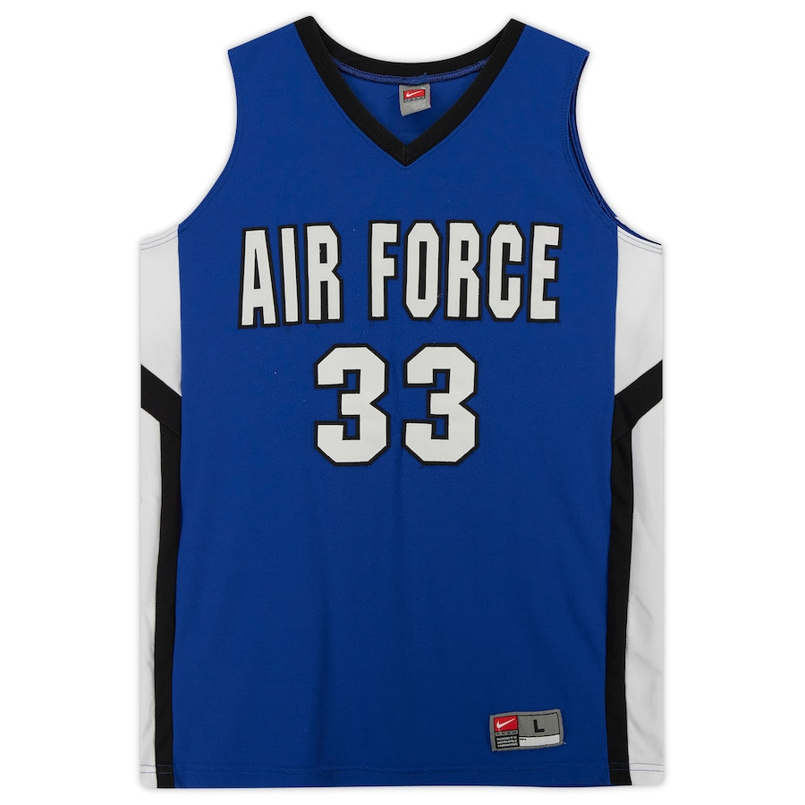 Air Force Falcons Nike Team-Issued #33 Royal White & Black Jersey from the Basketball Program - Size L