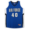 Air Force Falcons Nike Team-Issued #40 Royal White & Black Jersey from the Basketball Program - Size XL