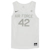 Air Force Falcons Team-Issued #42 White and Gray Jersey from the Basketball Program - Size XL