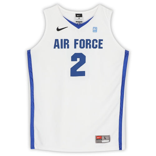 Air Force Falcons Nike Team-Issued #2 White Jersey with NCAA Patch from the Basketball Program - Size L