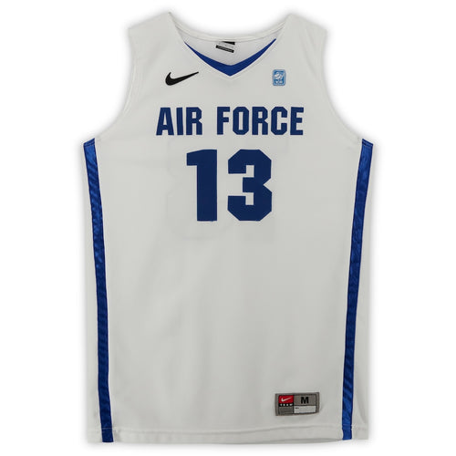 Air Force Falcons Nike Team-Issued #13 White Jersey with NCAA Patch from the Basketball Program - Size M