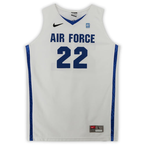 Air Force Falcons Nike Team-Issued #22 White Jersey with NCAA Patch from the Basketball Program - Size L