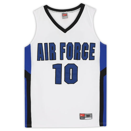 Air Force Falcons Team-Issued #10 White and Black Jersey from the Basketball Program - Size M