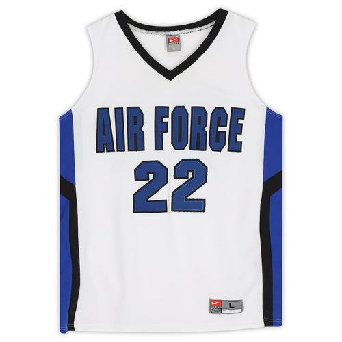 Air Force Falcons Team-Issued #22 White and Black Jersey from the Basketball Program - Size L