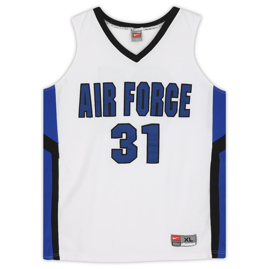 Air Force Falcons Team-Issued #31 White and Black Jersey from the Basketball Program - Size XL