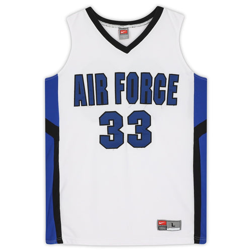 Air Force Falcons Team-Issued #33 White and Black Jersey from the Basketball Program - Size L