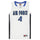 Air Force Falcons Team-Issued #4 White Blue and Black Jersey from the Basketball Program - Size M