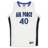 Air Force Falcons Team-Issued #40 White Blue and Black Jersey from the Basketball Program - Size XL