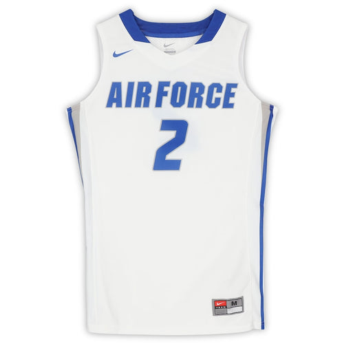 Air Force Falcons Team-Issued #2 White and Blue Jersey from the Basketball Program - Size M