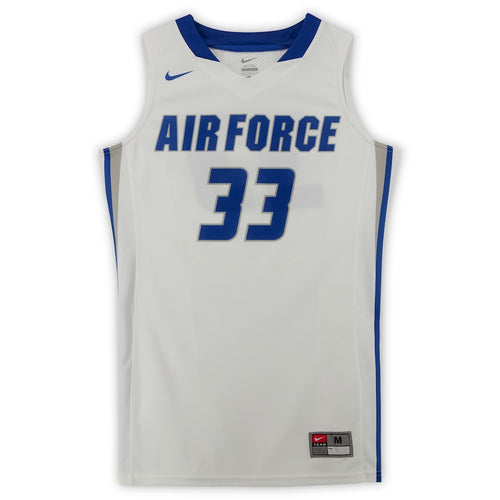 Air Force Falcons Team-Issued #33 White and Blue Jersey from the Basketball Program - Size M