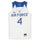 Air Force Falcons Nike Team-Issued #4 White Royal & Gray Jersey from the Basketball Program - Size S