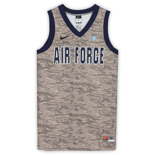 Air Force Falcons Nike Team-Issued Green Camouflage Jersey from the Basketball Program - Size XL