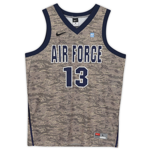 Air Force Falcons Team-Issued #13 Camo Jersey from the Basketball Program - Size L