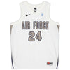 Air Force Falcons Nike Team-Issued #24 White & Green Camouflage Jersey from the Basketball Program - Size XL