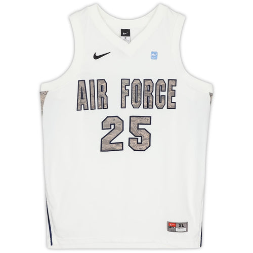 Air Force Falcons Nike Team-Issued #25 White & Green Camouflage Jersey from the Basketball Program - Size XL