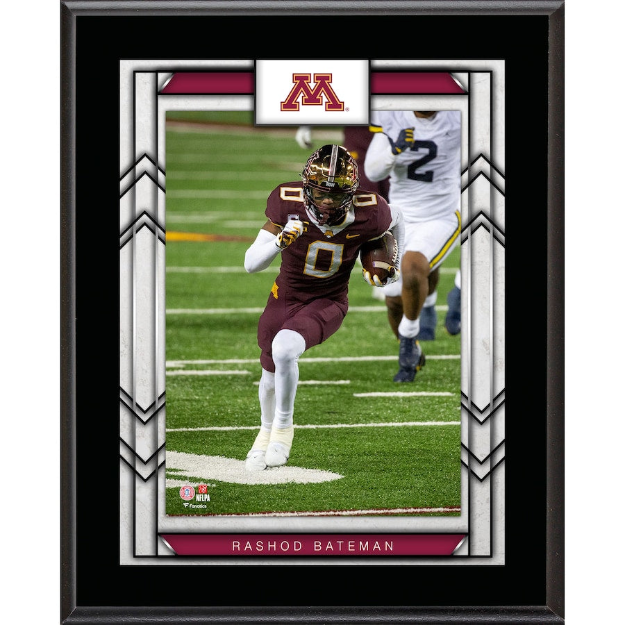 Rashod Bateman Minnesota Golden Gophers 10.5'' x 13'' Sublimated Player Plaque