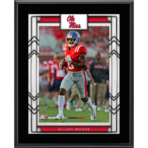 Elijah Moore Ole Miss Rebels 10.5'' x 13'' Sublimated Player Plaque