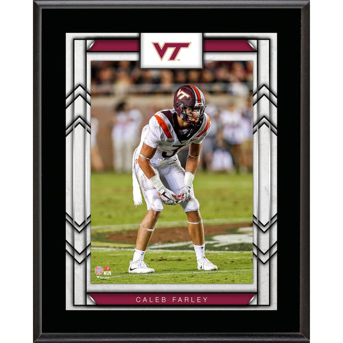 Caleb Farley Virginia Tech Hokies 10.5'' x 13'' Sublimated Player Plaque