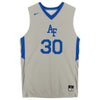 Air Force Falcons Nike Team-Issued #30 Gray Alternate Jersey from the Basketball Program