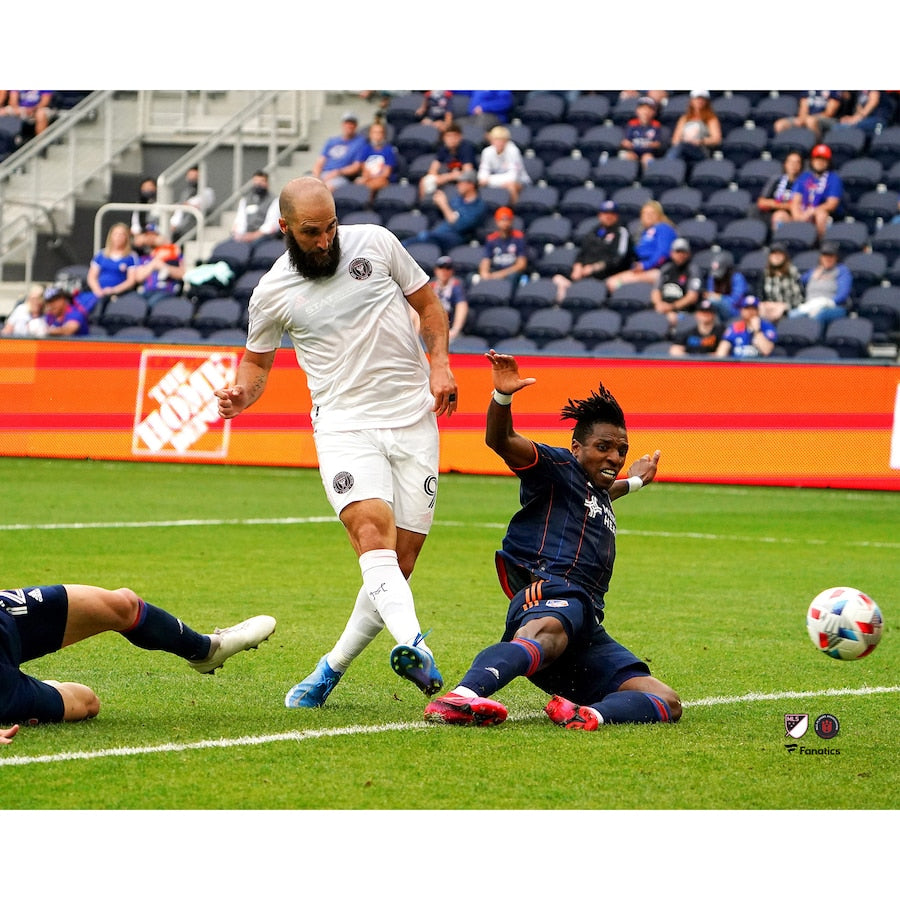 Gonzalo Higuain Inter Miami CF Unsigned Winning Goal vs. FC Cincinnati Photograph