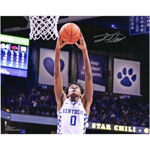 De'Aaron Fox Kentucky Wildcats Autographed 16'' x 20'' Dunk Photograph